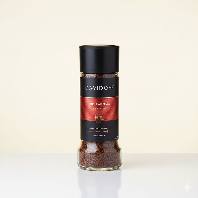 قهوه-فوری-دیوید-اف قهوه فوری دیویدوف ریچ آروم ۱۰۰ گرمی (Davidoff Rich Aroma) - Image 1