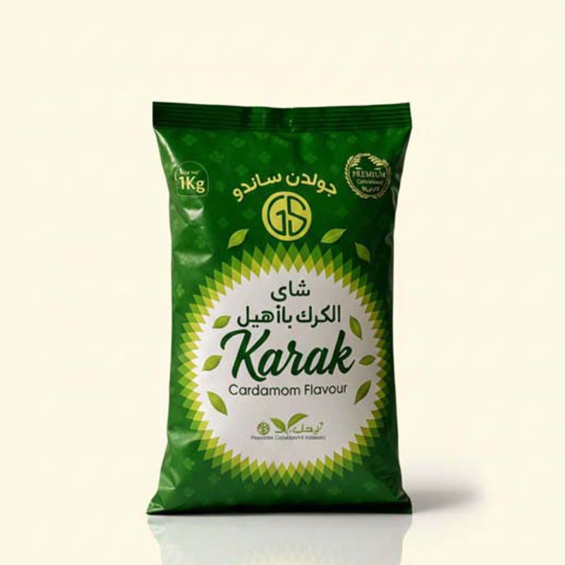 چای-کرک-هل پودر چای کرک گلدن ساندو ۱ کیلویی (طعم هل) - Image 1