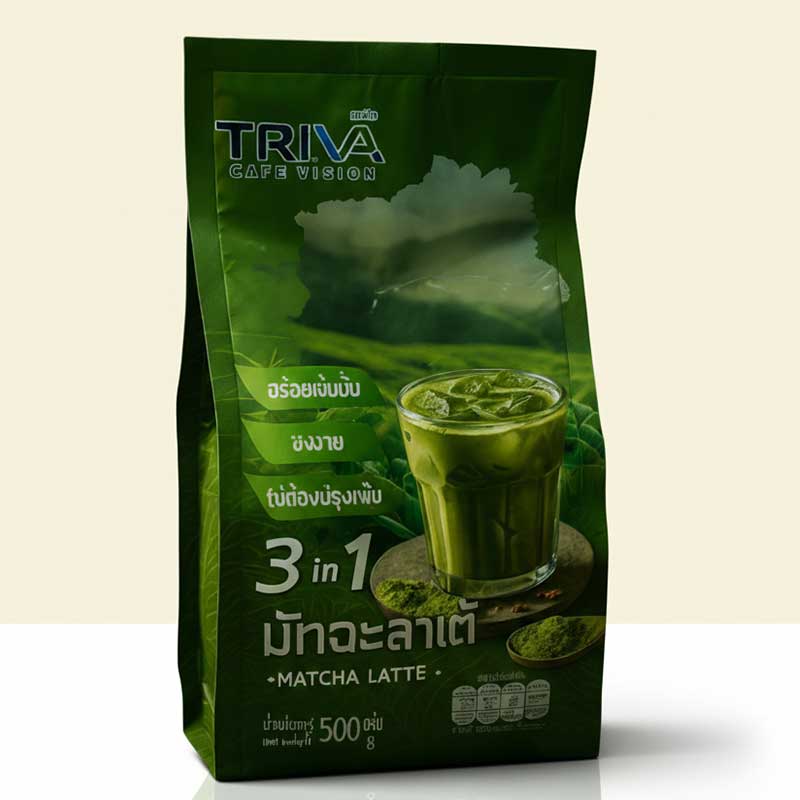 ماچا پودر ماچا لاته ۳in1 تریوا TRIVA (۵۰۰ گرم) - Image 1